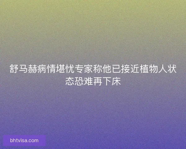 舒马赫病情堪忧专家称他已接近植物人状态恐难再下床 舒马赫病情堪忧专家称他已接近植物人状态恐难再下床
